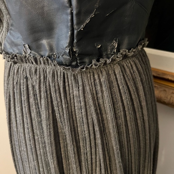 Free People RARE FIND - charcoal maxi dress with accents - S - Picture 9 of 9